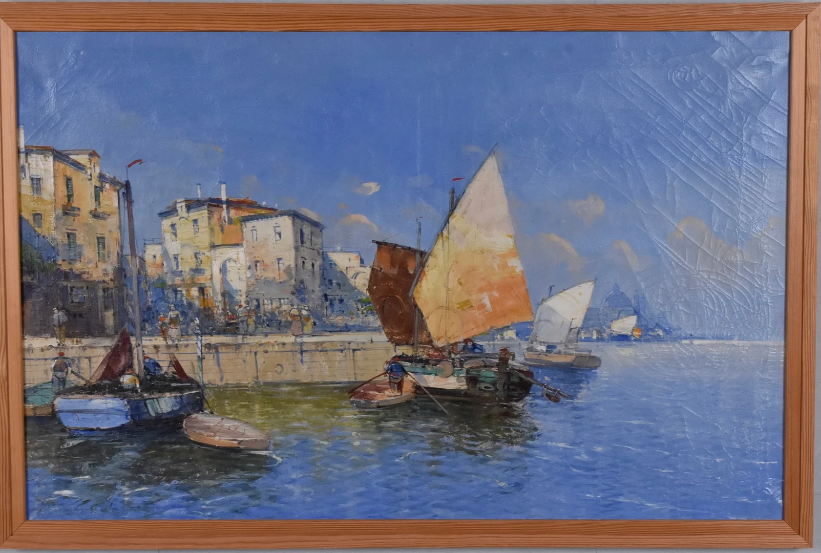 GEORG FISCHHOF. oljemålning, Venedig. — Paintings — Halmstads Auktionskammare