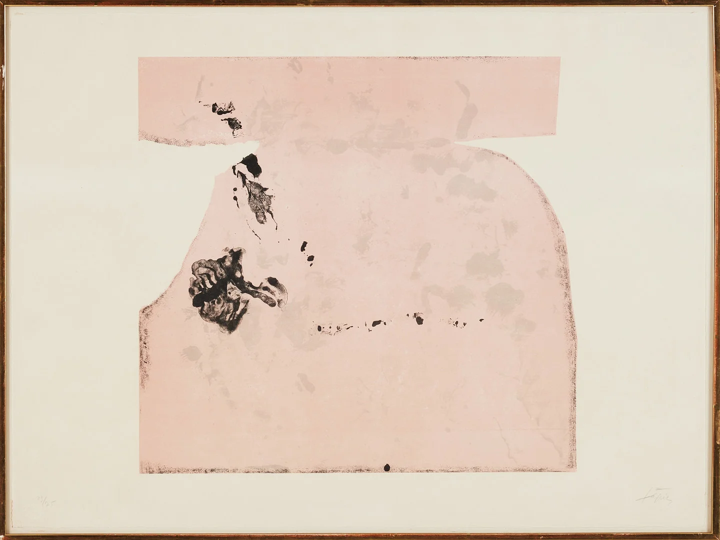 ANTONI TÀPIES. Utan titel , ur: "Album St. Gallen", färglitografi, 1965. — Engravings & Prints — Stockholms Auktionsverk Magasin 5