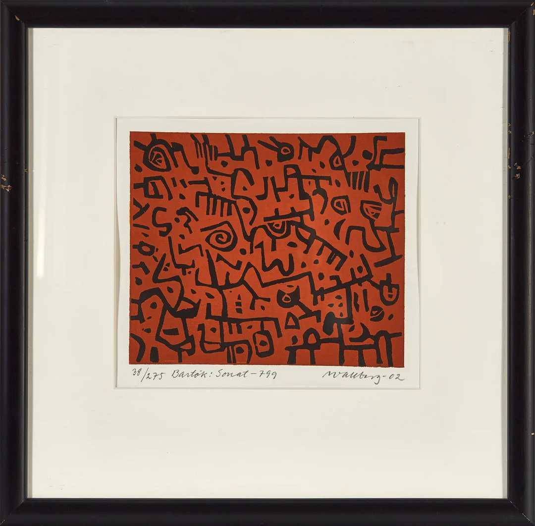 Wallberg, Bengt — "Bartók: Sonat - 799" 2002 — Kunst/Grafikk — Blomqvist