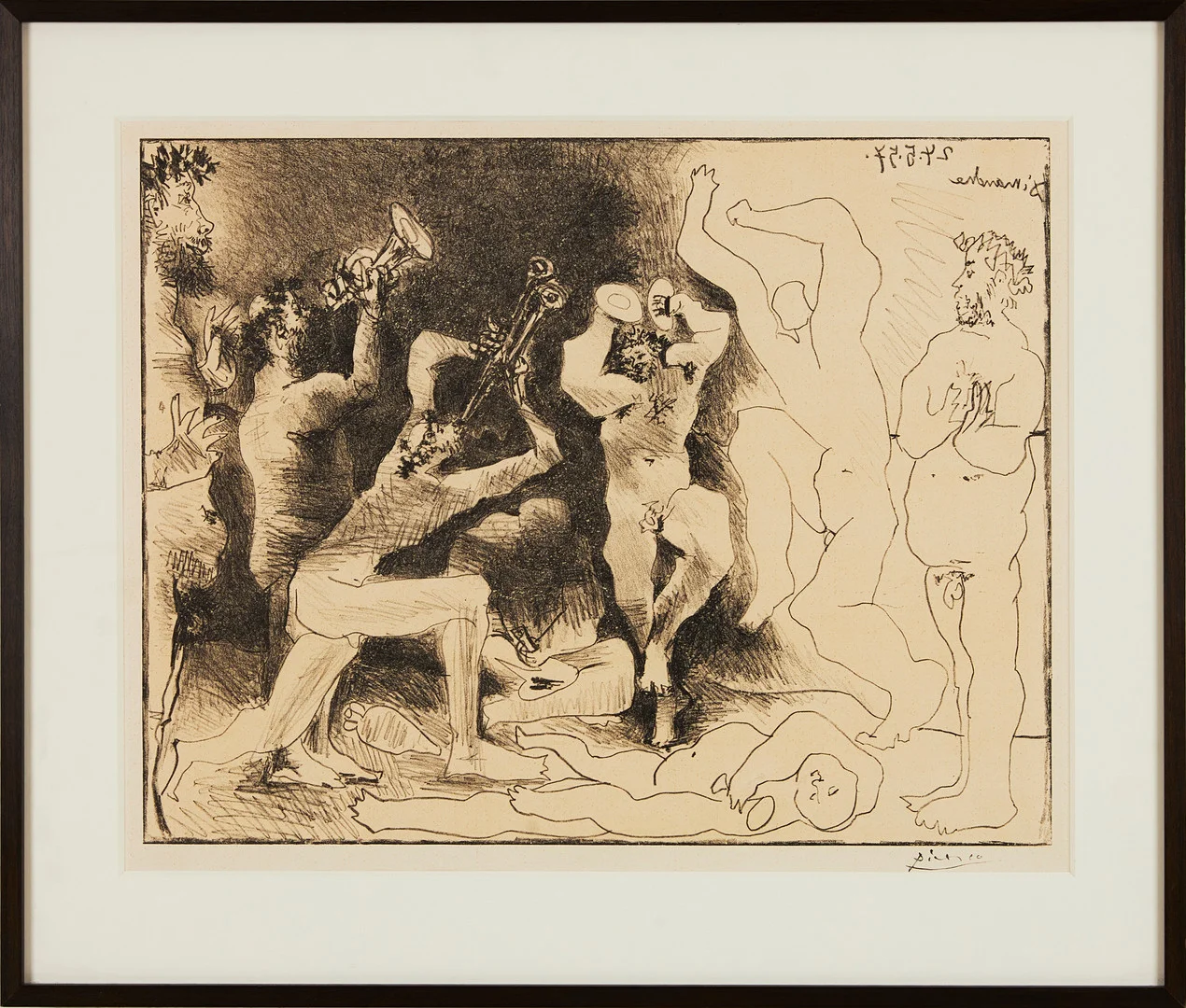 PABLO PICASSO. "La Danse des Faunes", litografi 1957. — Engravings & Prints — Stockholms Auktionsverk Magasin 5