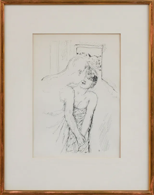 PIERRE BONNARD. Figurer, litografi, signerad i trycket.