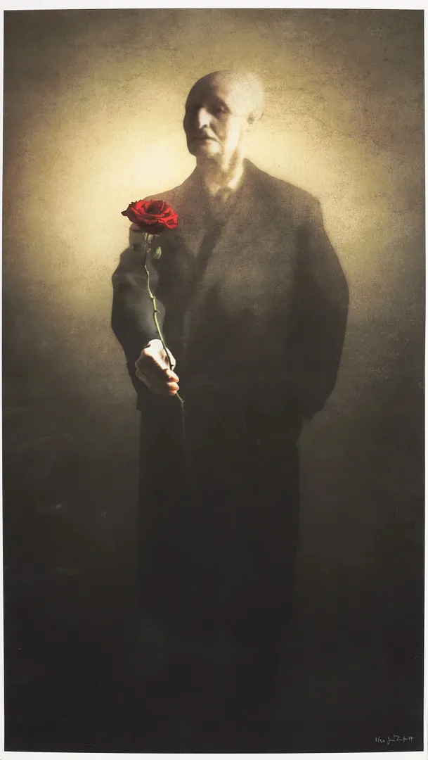 JAN RUFELT. "The devils rose", litografi, signerad.