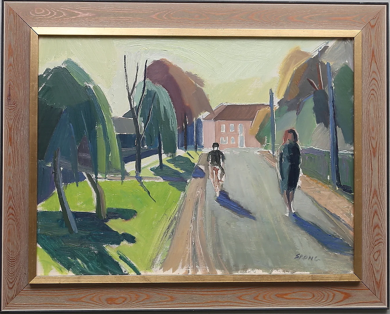 LENNART SPONG. Olja på duk, signerad och daterad a tergo -57. — Paintings — Gomér & Andersson Linköping
