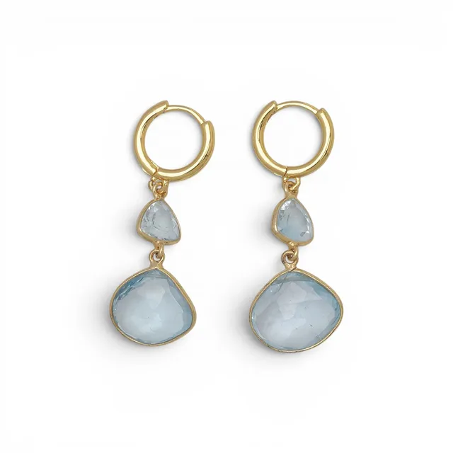 Topazes long earrings.