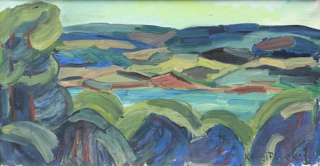 KERSTI FLYCKT (1925-2009). Fjällmotiv, olja på duk, signerad.