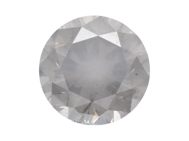 DIAMANT, 1,69 ct, Fancy Light Greyish Brown/P1, slöja.