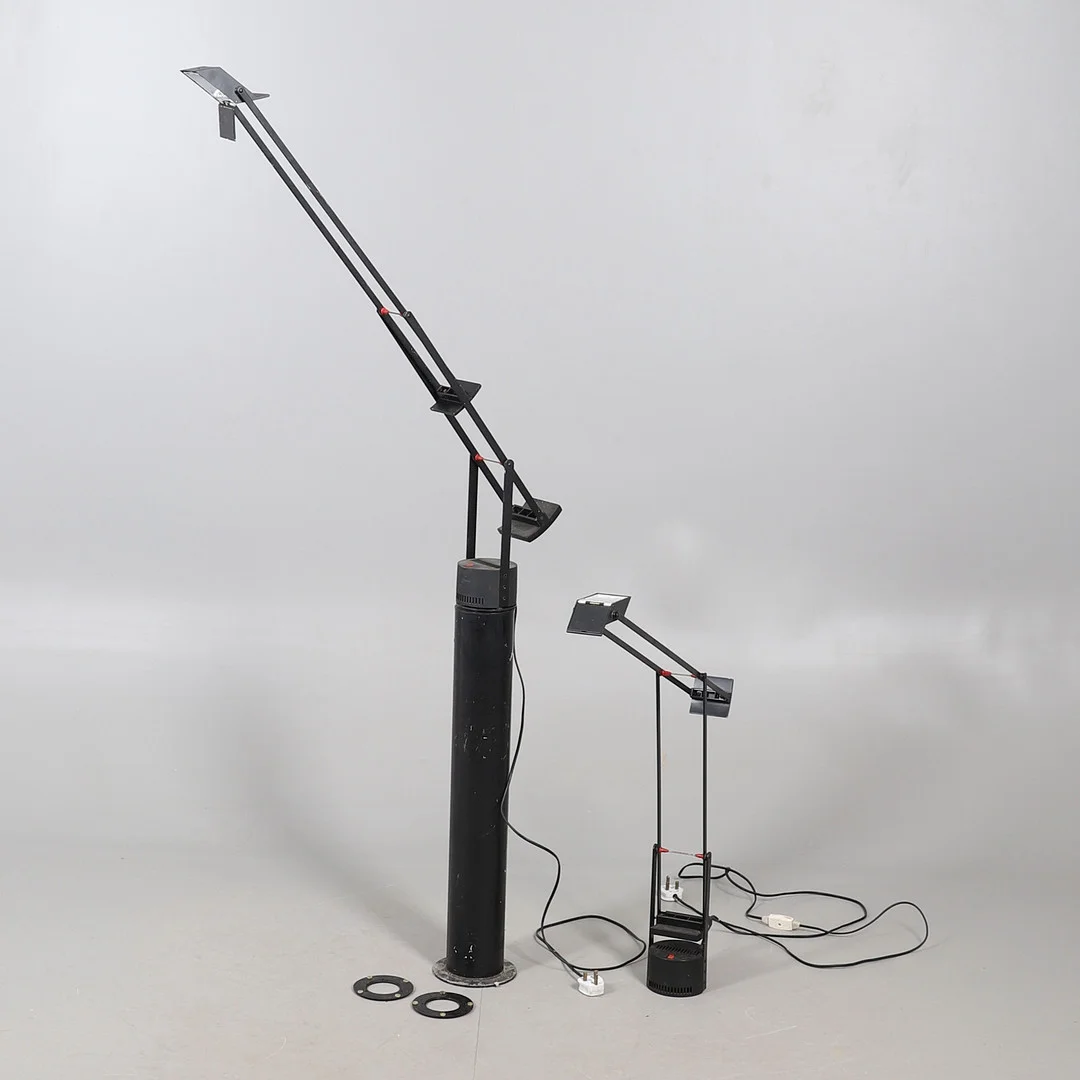 TWO ERNESTO GISMONDI TIZIO DESK LAMPS. — Table Lamps — Lawrences Auctioneers