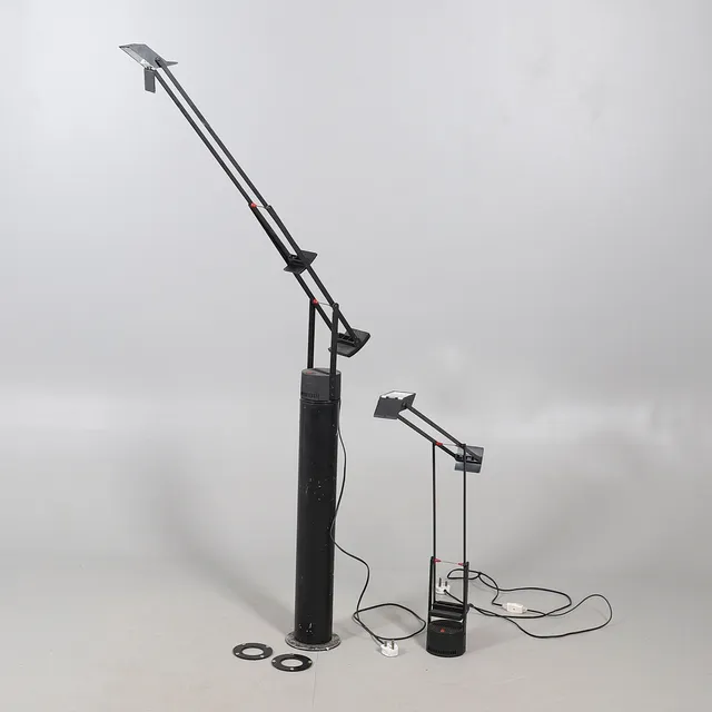 TWO ERNESTO GISMONDI TIZIO DESK LAMPS.