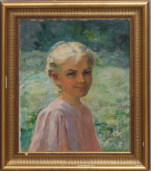 EMILIA LÖNBLAD. FLICKPORTRÄTT.