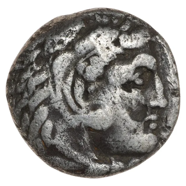 Ancient Greece, Kingdom of Macedonia, Philip III Arrhidaios, 323–317 BC, Drachm, Side, struck under Antigonos I Monophthalmos, circa 320–317/6 BC. 3.90 g, Price P125