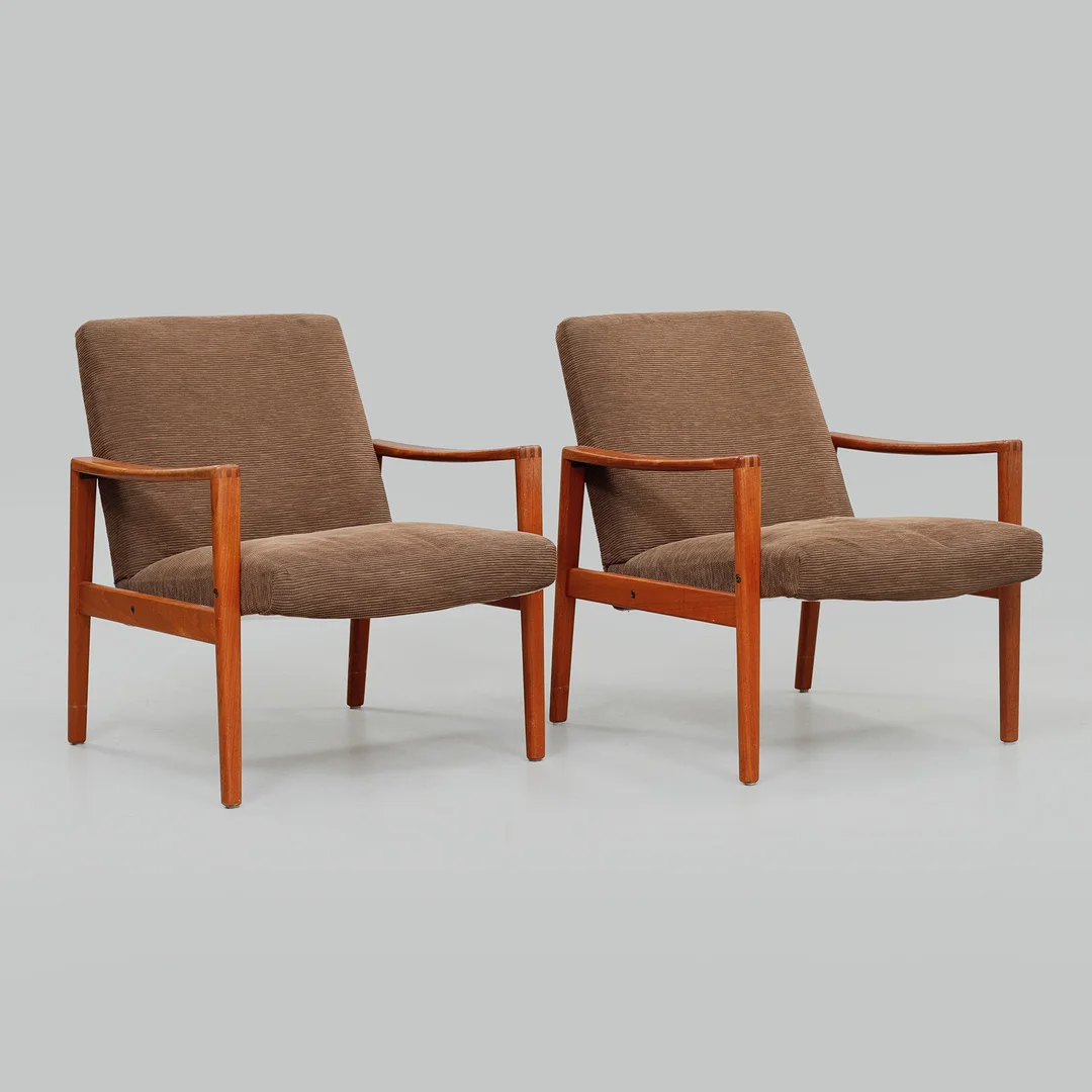 FÅTÖLJER, ett par, teak, Ulferts, Tibro, 1960-tal. — Armchairs & Chairs — Göteborgs Auktionsverk