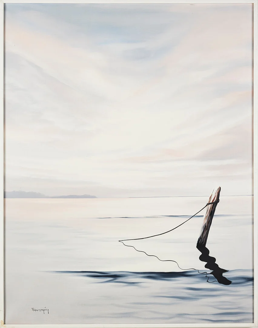 THOMAS HAFSTRÖM. Kustbild, olja på duk, signerad T Hafström. — Paintings — Stockholms Auktionsverk Sickla