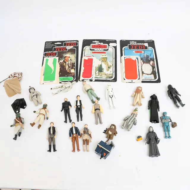 STAR WARS, figurer samt kartonger, Lucasfilm 1983.