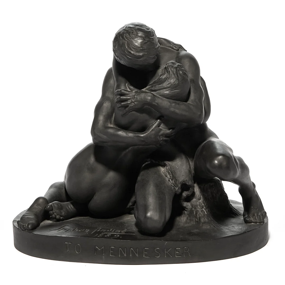 Sinding, Stephan — "To mennesker" 1889 — Kunst/Skulptur — Blomqvist