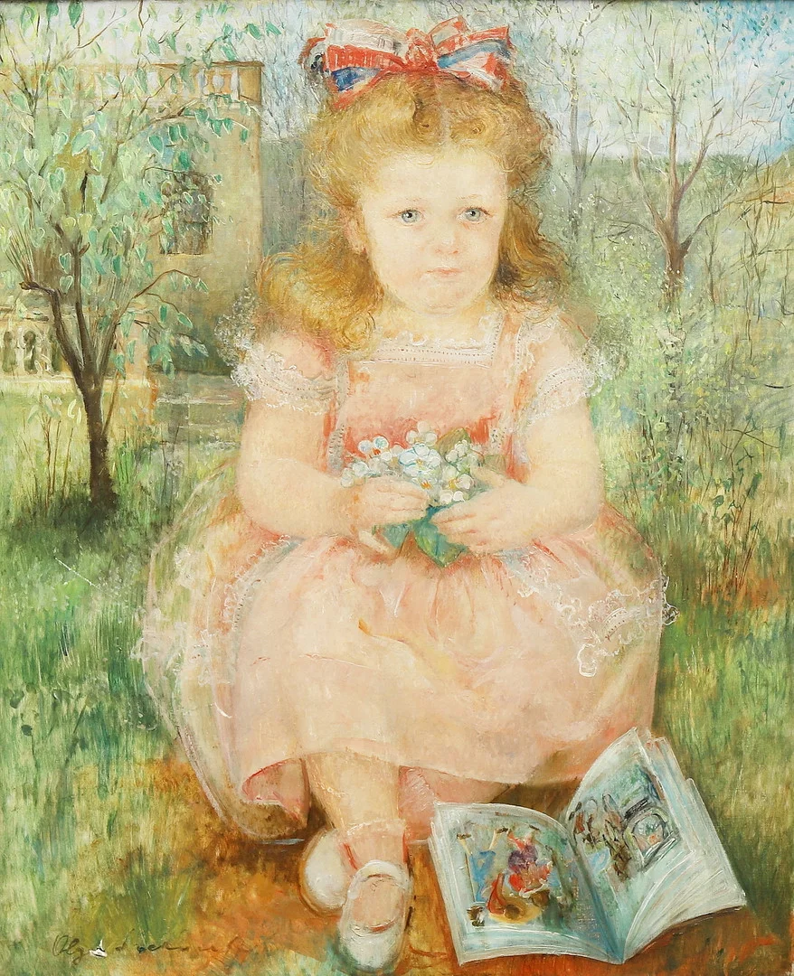 OLGA N. SACHAROFF. A girl. — Paintings — Balclis