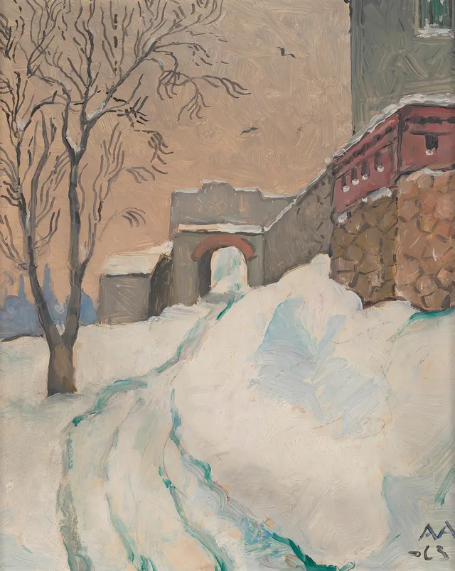 Aamodt, Asbjørn — Vinter ved festningsmurene, 1963
