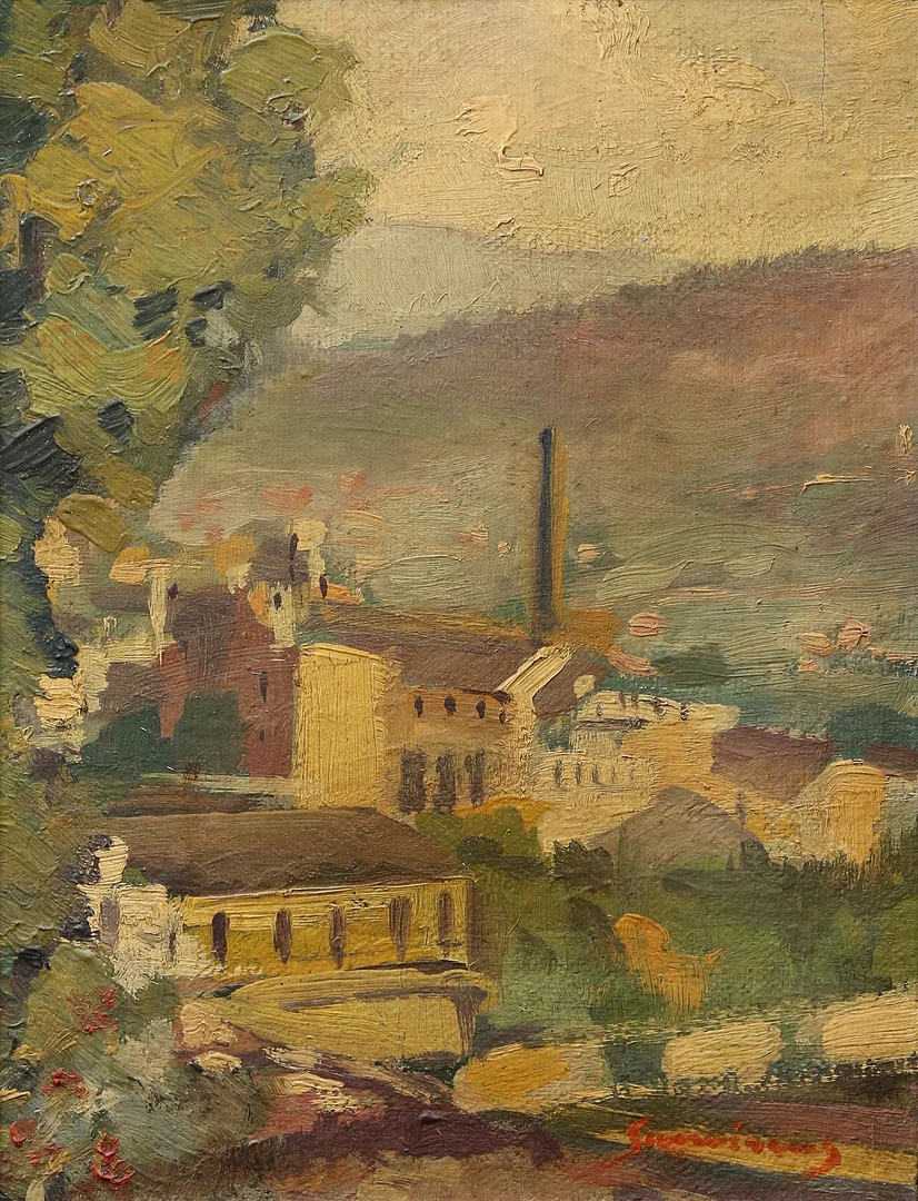 RAMON SANVISENS. Landscape. — Paintings — Balclis