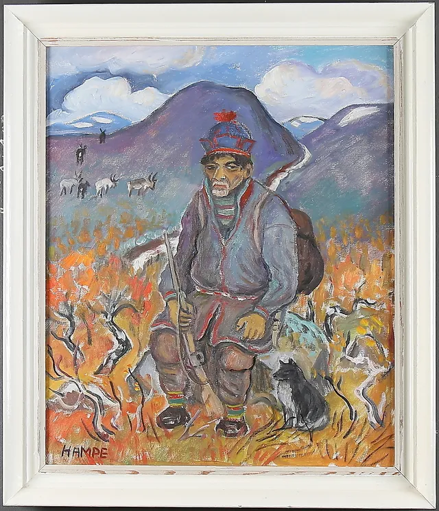 HAMPE SVANBERG. Olja på duk, signerad.