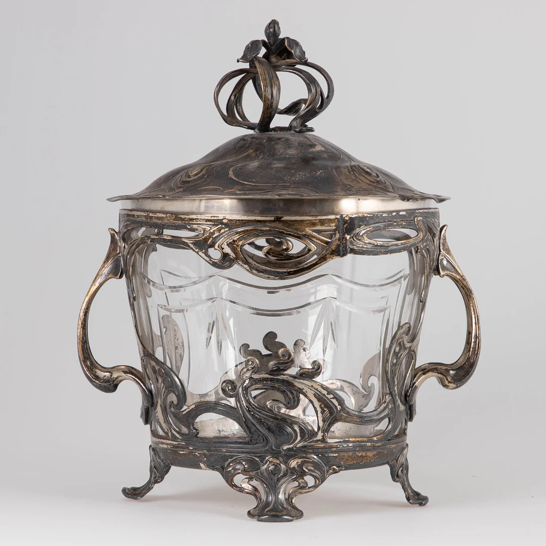 Jugendstil-Bowle, WMF Geislingen, um 1905. — Silver plated — Stockholms Auktionsverk Hamburg