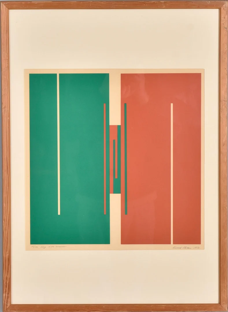 KNUD HOLAR. Färglitografi. — Paintings — Halmstads Auktionskammare