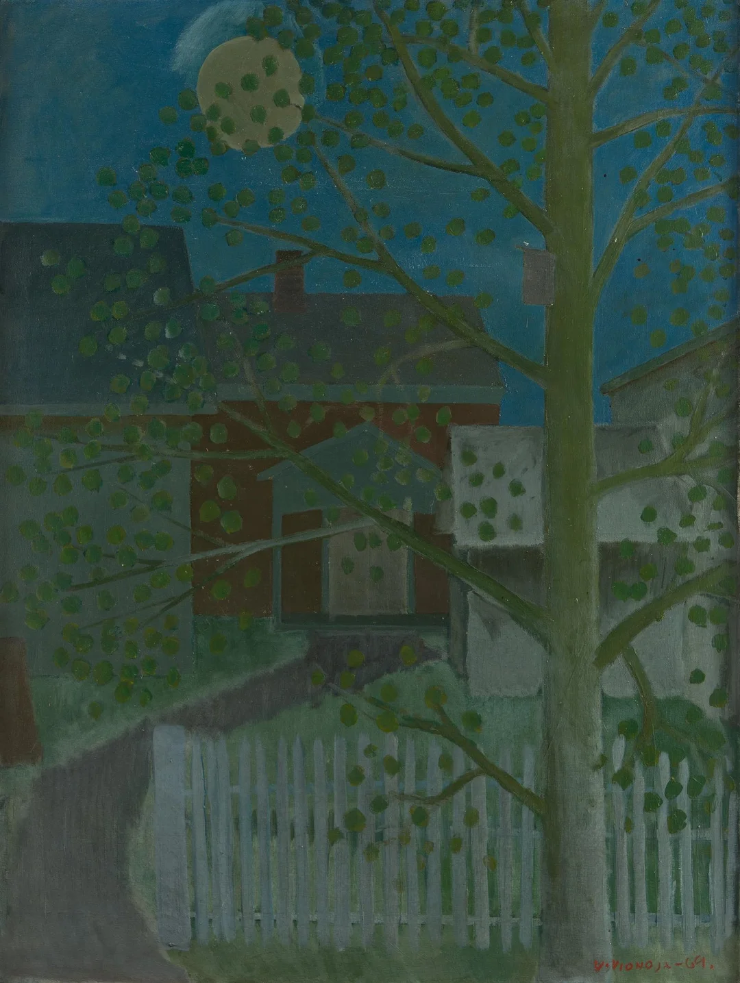 Veikko Vionoja, Stängd gård. — Konst/Modern finländsk konst — Bukowskis
