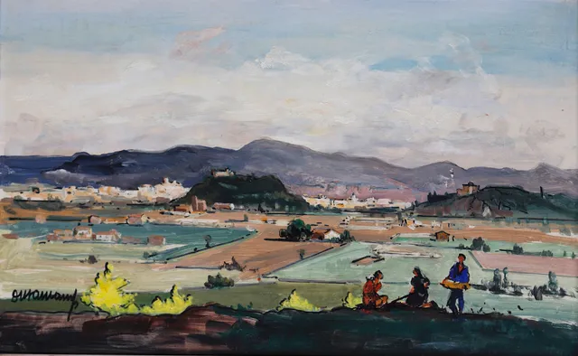 RAFAEL DURANCAMPS. View of Tona.