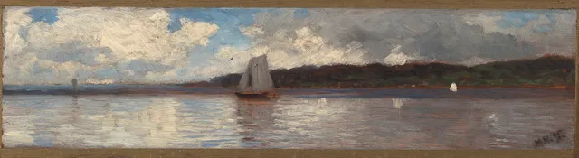 Müller, Morten — Båter ved kysten, 1895