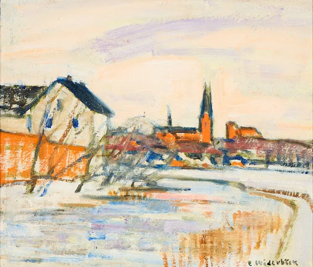GUSTEN WIDERBÄCK. Uppsalamotiv.