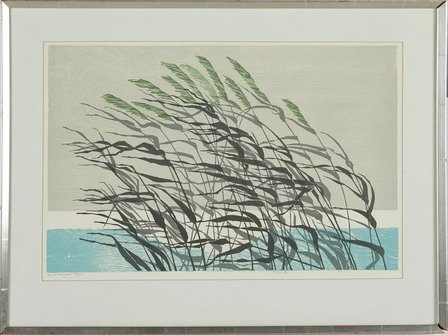 TORBJÖRN ZETTERHOLM. Litografi, "Sommarbris", signerad och numrerad 248/360, 1900-talets andra hälft. — Engravings & Prints — Stockholms Auktionsverk Sickla