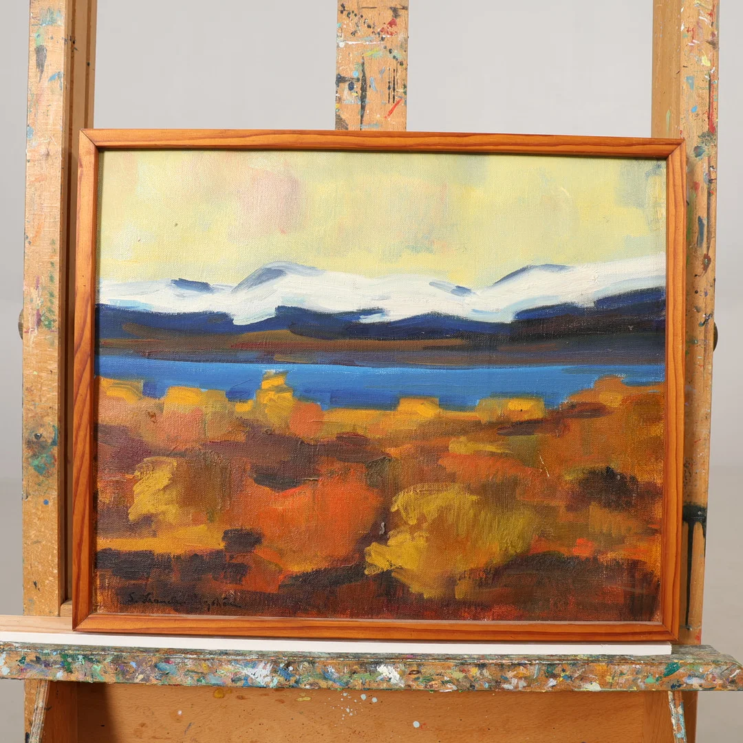STYRBJÖRN LEANDER ENGSTRÖM. OLJA PÅ DUK signerad. — Paintings — Höörs Auktionshall