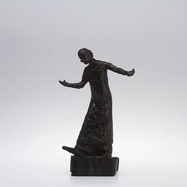 ASTRI BERGMAN TAUBE. SKULPTUR, brons. "Lisebergsclown", signerad och numrerad.