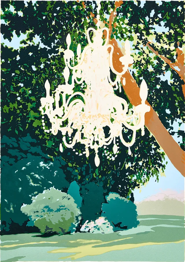 JOAKIM ALLGULANDER (född 1965). "Secret Garden", signerad och numrerad 217/240, färgserigrafi.