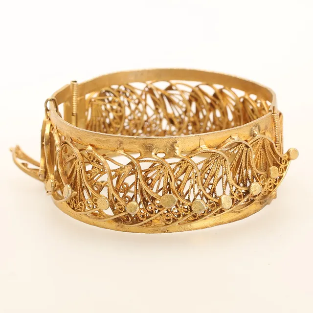 ARMRING, metall, filigranteknik.
