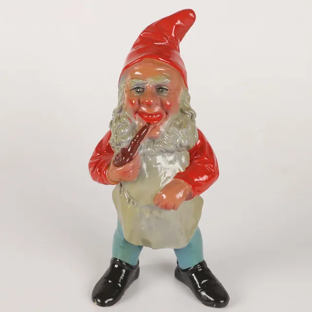 Figurin, tomte, terrakotta, Tyskland, 1900-tal.