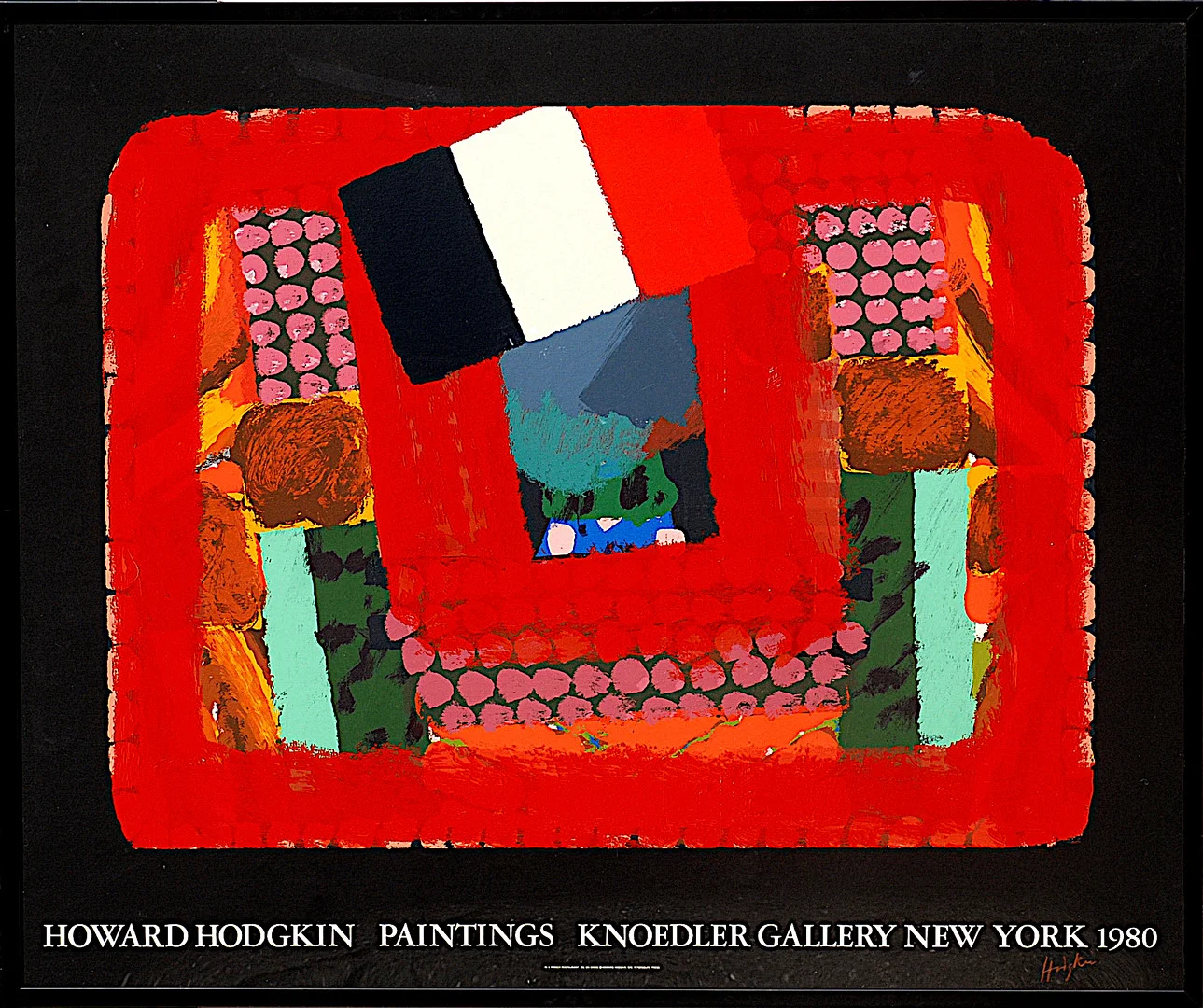 HOWARD HODGKIN. IN A FRENCH RESTAURANT. — Paintings — Lots Road Auctions