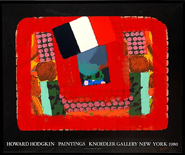 HOWARD HODGKIN. IN A FRENCH RESTAURANT.