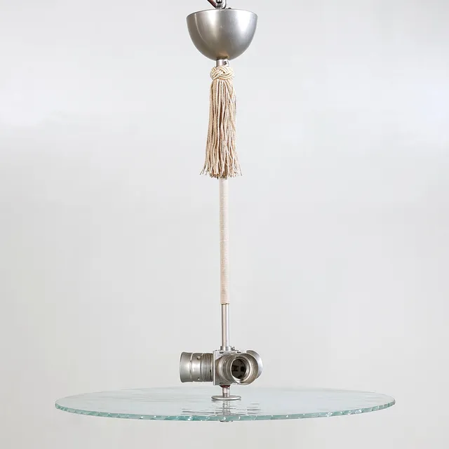 TAKLAMPA, etsad dekor med fåglar "plafondmodell", 1930-tal.