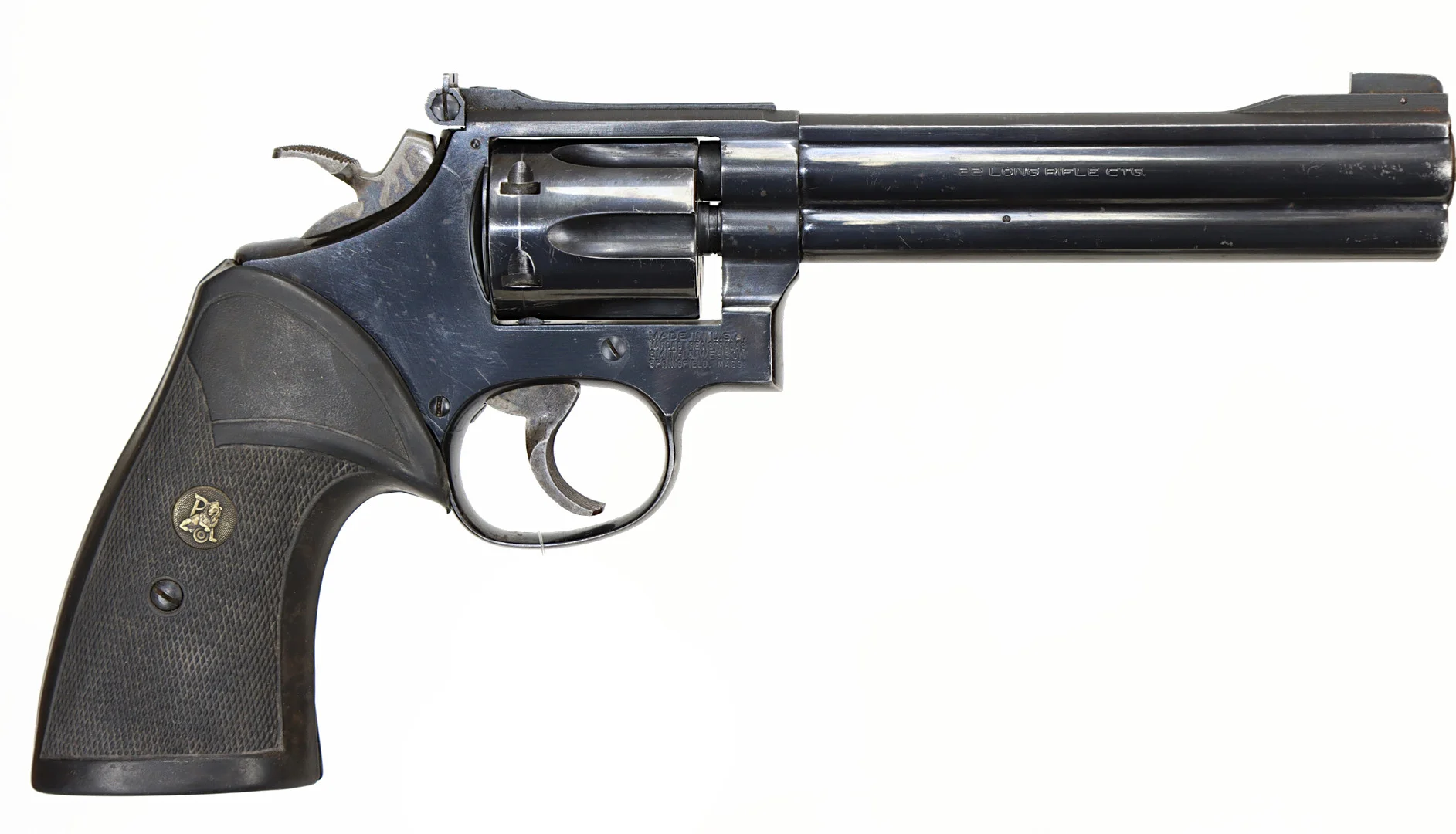 REVOLVER, Double Action, fabrikat Smith & Wesson, modell 17-6, kaliber .22LR, tillv.nr BEW2743, se-nr begagnad. — Revolvers — Walter Borg