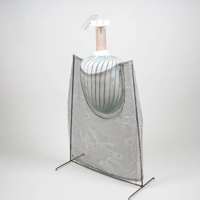 MARKKU SALO. SKULPTUR, signerad Markku Salo Nuutajärvi Notsjö 1991.