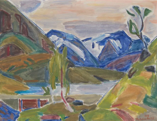 Holbø, Halvdan — Fjordlandskap, 1969