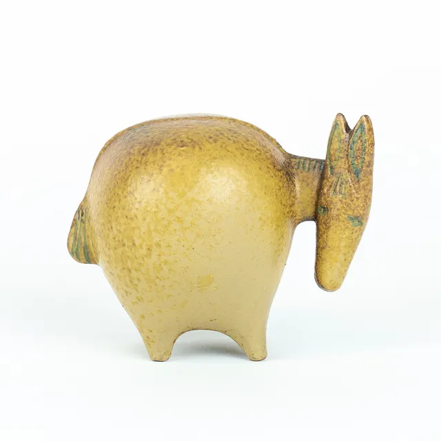 LISA LARSON. Figurin, "Åsna" stengods, Gustavsberg.