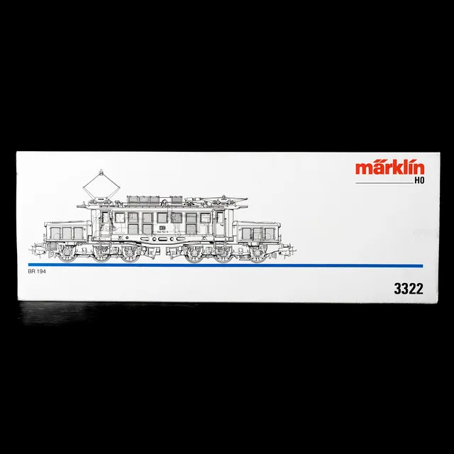MÄRKLIN 3322 DB:s elektrolok 194, instruktion, originalkartong.