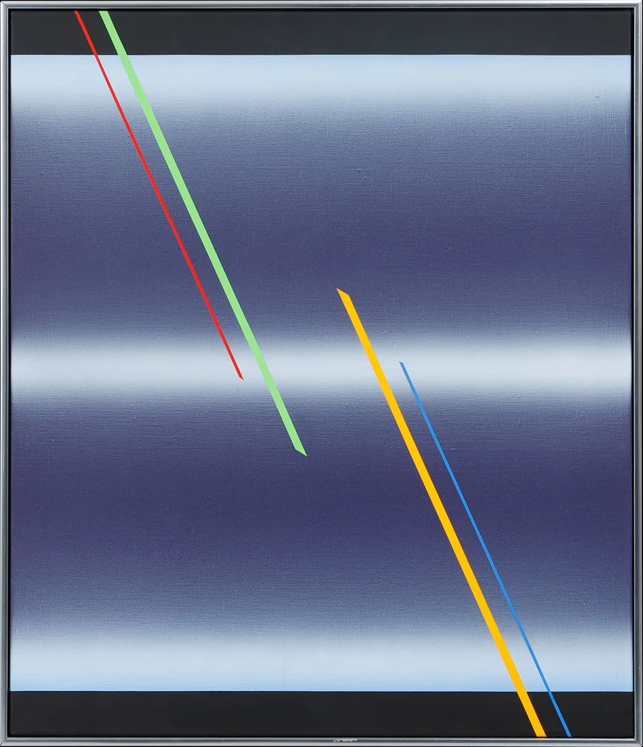 LENNART KÄRRABO. "Passage", akryl på duk, signerad och daterad -88 a tergo. — Paintings — Göteborgs Auktionsverk