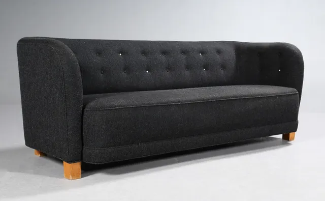 Kaj Gottlob for A. J. Iversen. Three-seater sofa, from the 1930/40s
