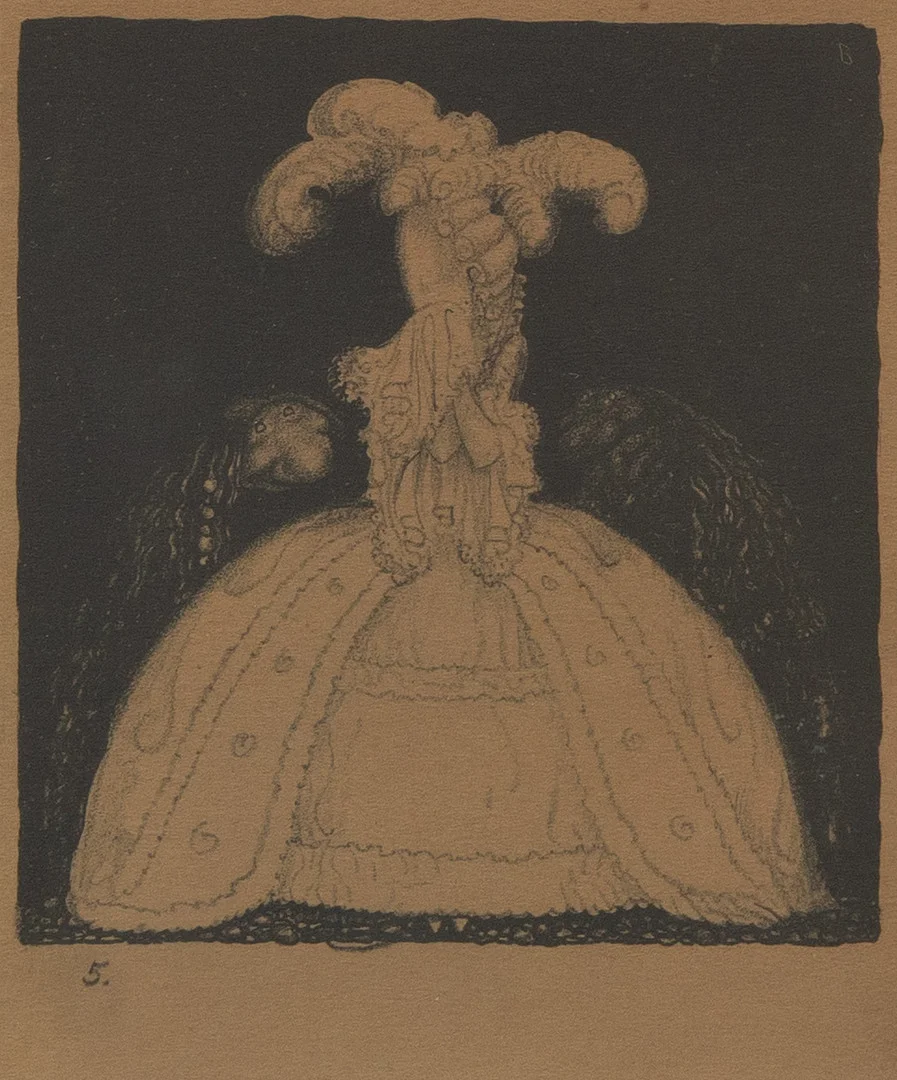 JOHN BAUER (SVERIGE, 1882-1918). ”Två friare”, originallitografi, No. 5 ur sviten "Troll", 1915, Ernst Bauers förlag, Göteborg. — Engravings & Prints — Garpenhus Auktioner