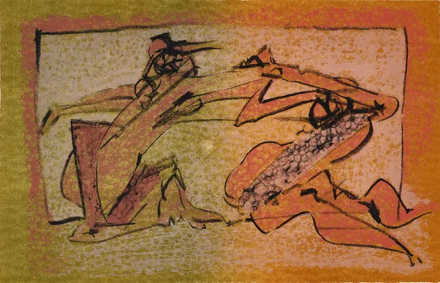 DOROTHEA TANNING (1910-2012). "Le Demeures d´Hypnos", signerad och numrerad 48/99, färglitografi.