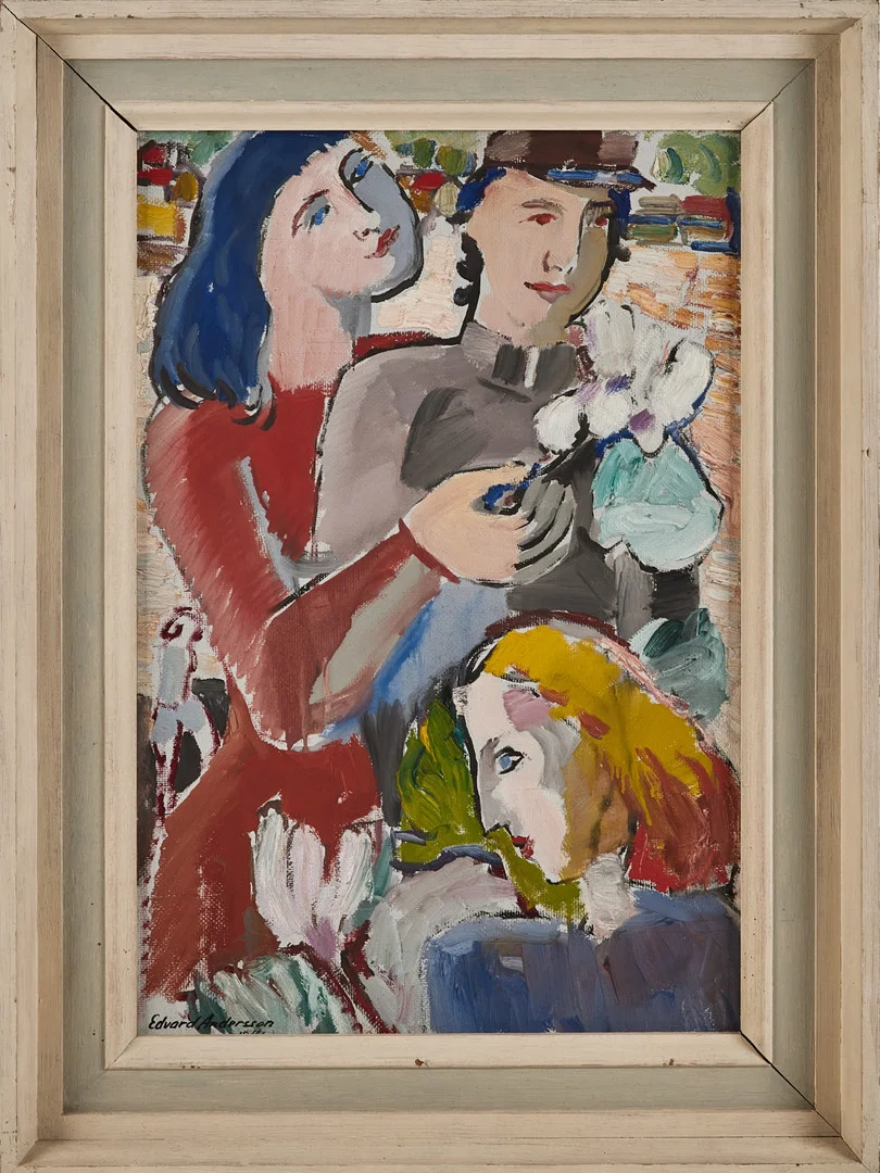 EDVARD ANDERSSON. Se blomman. — Paintings — Stockholms Auktionsverk Magasin 5