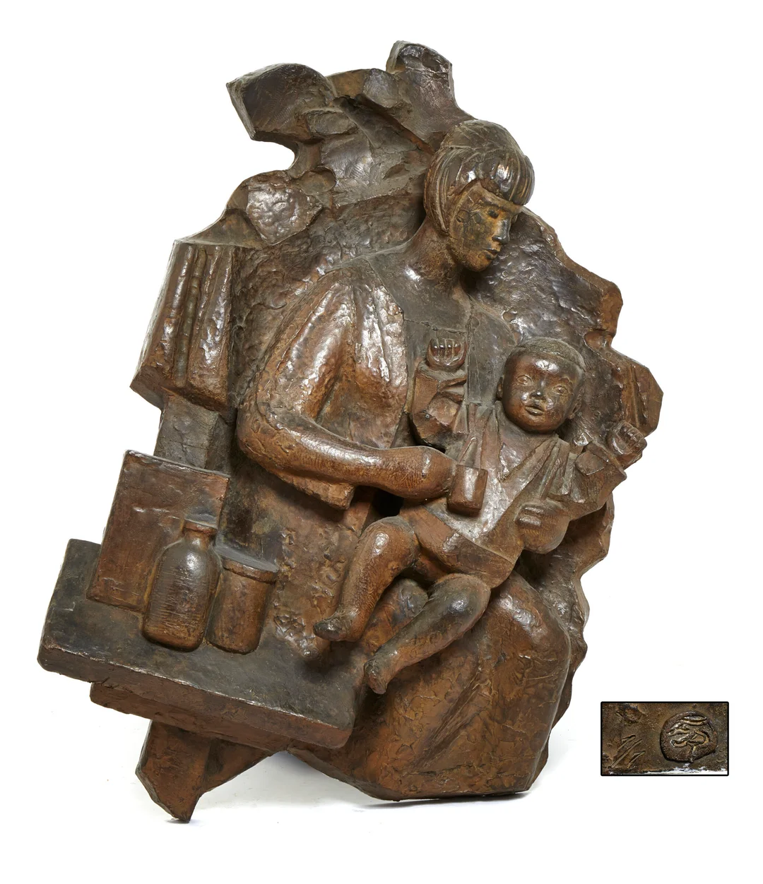 Røed, Fritz — "Omsorg" — Kunst/Skulptur — Blomqvist