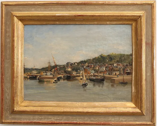 EMILE LABORNE. Olja på duk, signerad.