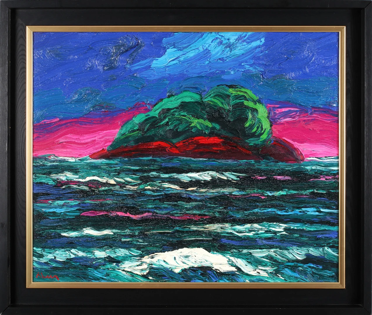 BENGT ÅBERG. "Klampenborg", olja på duk, signerad och daterad -09. — Paintings — Stadsauktion Sundsvall